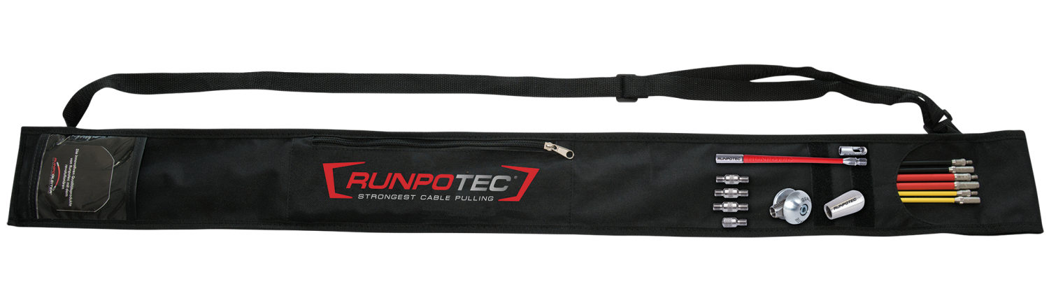 Set Doorvoerstokken t.b.v. 7,5mm, 9mm en 11mm Glasvezel Trekveer, 13-delig