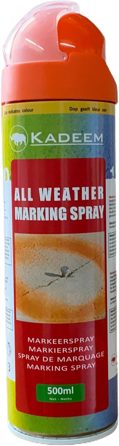 Markeerspray All Weather 500ml Oranje