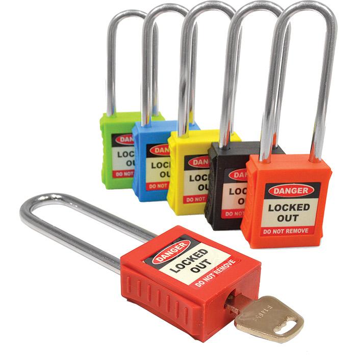 Lockout Veiligheidshangslot 82mm rood (6mm)