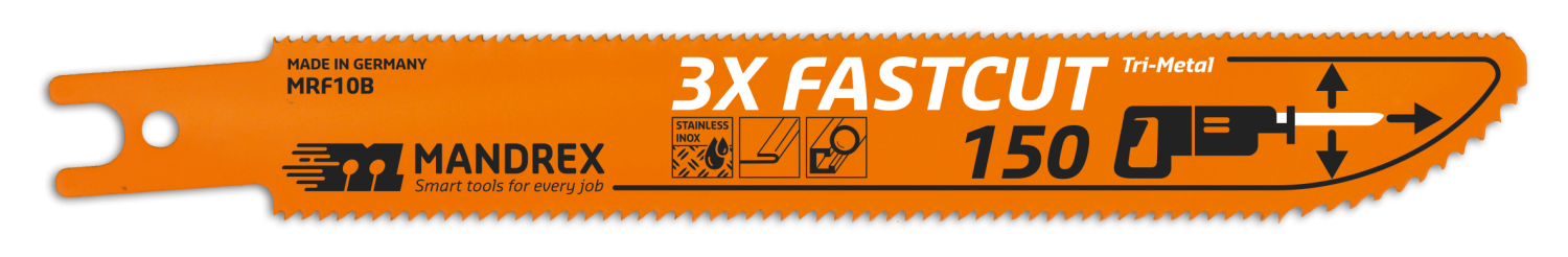 3X Fastcut Reciprozaagblad MRF10B 150mm fijne precisie snede (2 st.)