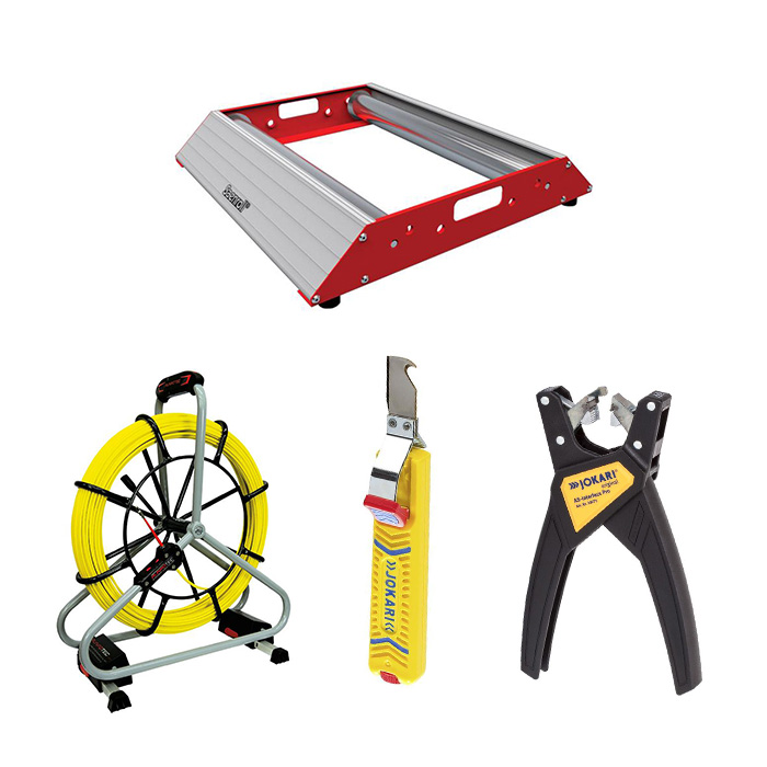 HomeBee® Kabelintrekhulp 30 m voor lege buizen incl. 5 HomeBee® Kabelintrekhulp 30 m voor lege buizen incl. 5