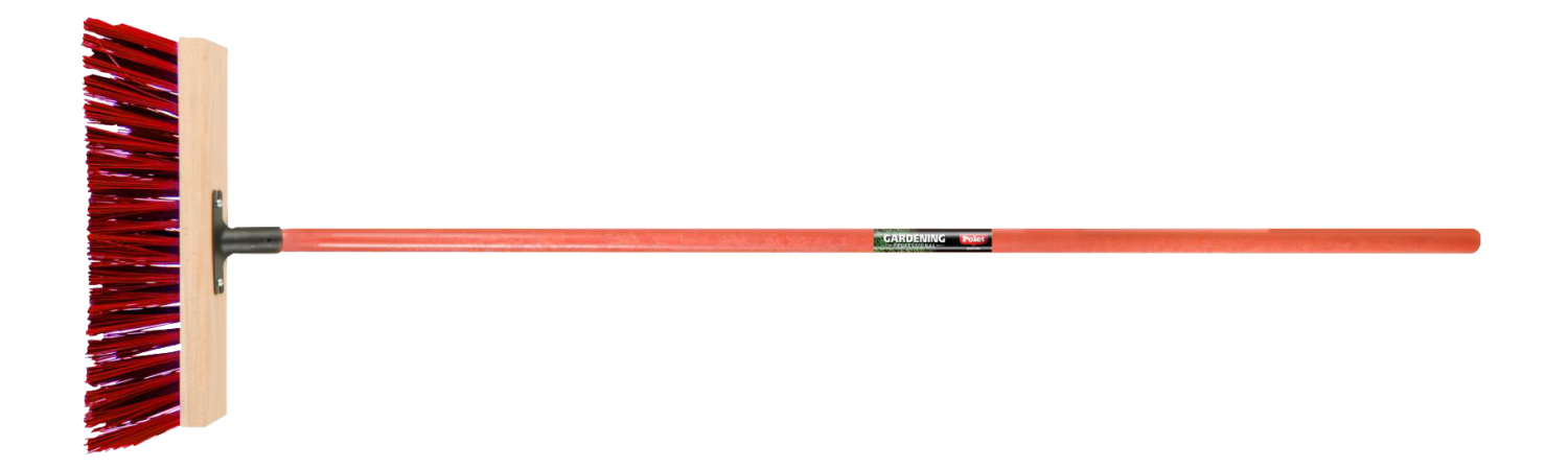 Straatbezem 40cm PVC met Fiber 3001 steel 150cm