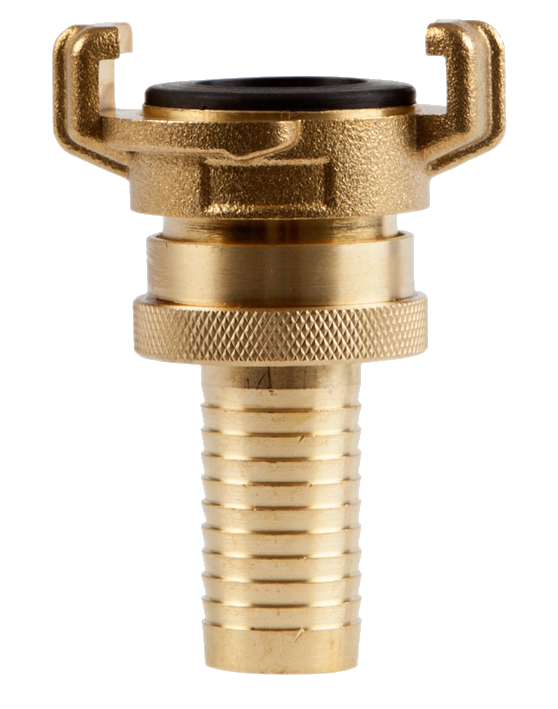 Klauwkoppeling 3/4" Slang verstelbaar messing