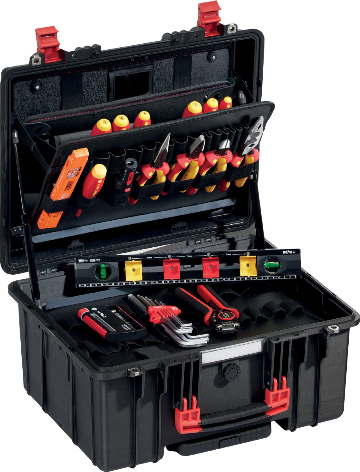 Gereedschapskoffer Elektricien XL 2 Trolley 9300-70203, 60-delig