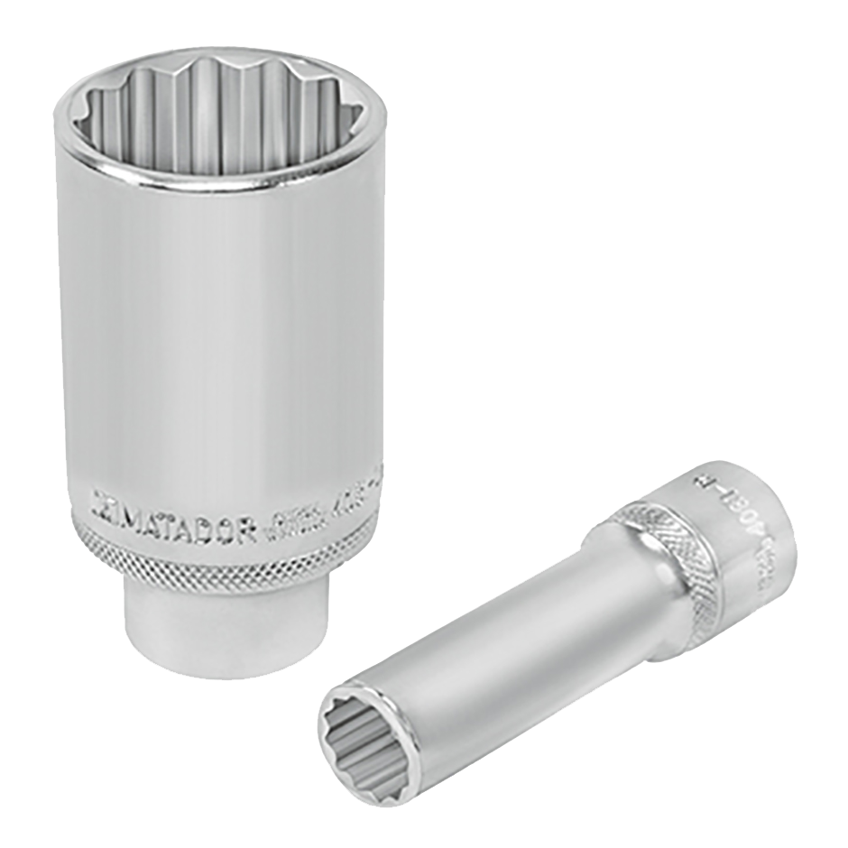 1/2" Twaalfkantdop lang 13mm