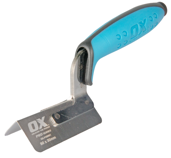 Pro RVS Buitenhoektroffel Scherp Duragrip 80x30mm
