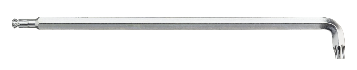 TORX Sleutel kogelkop met korte kop titaanzilver 366BET T45