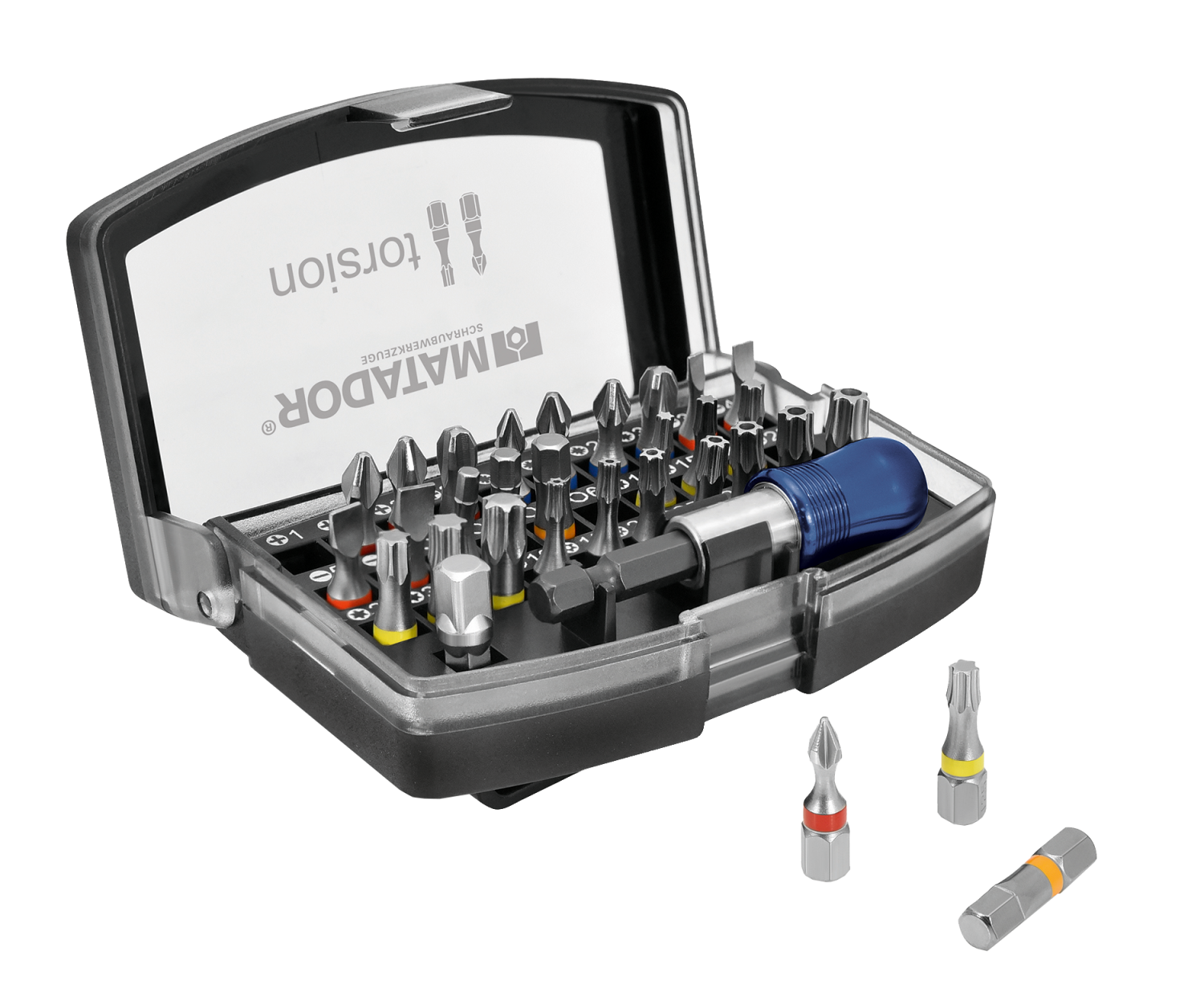 1/4" Bitassortiment Torsion, 32-delig