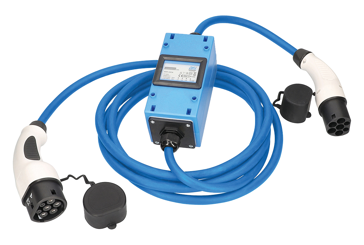 Oplaadkabel met MIXO elektriciteitsmeter voor elektrische auto's 400V/16A 3-fase 11kW 5m