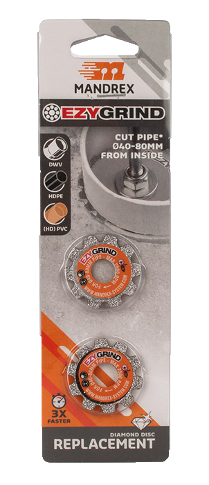 EzyGrind vervangende diamantschijven MEZG010B klein, 2 delig