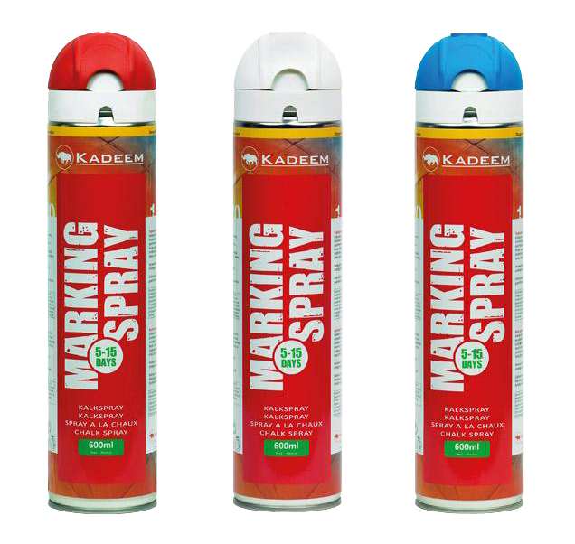 Markeerspray Set Rood, Wit en Blauw