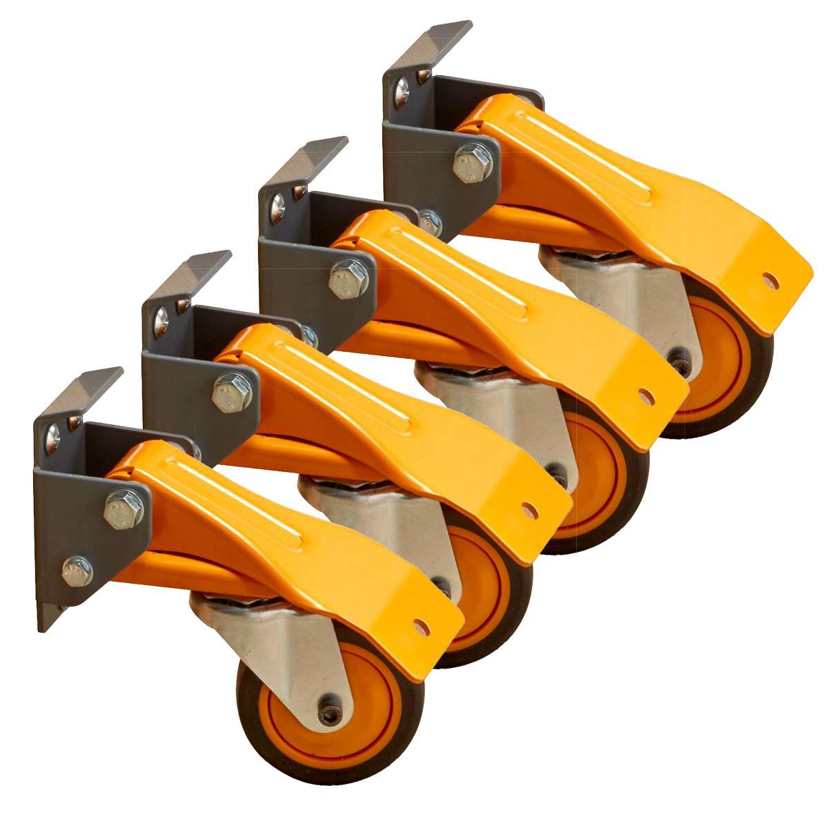 Zwenkwielset Werkbank (4 stuks)