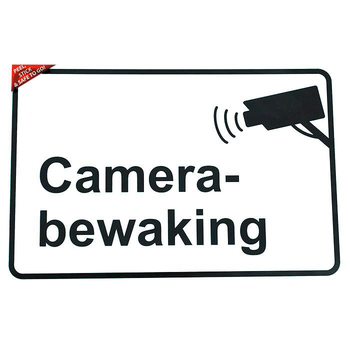 Waarschuwingsbord Camera-bewaking 200x300mm