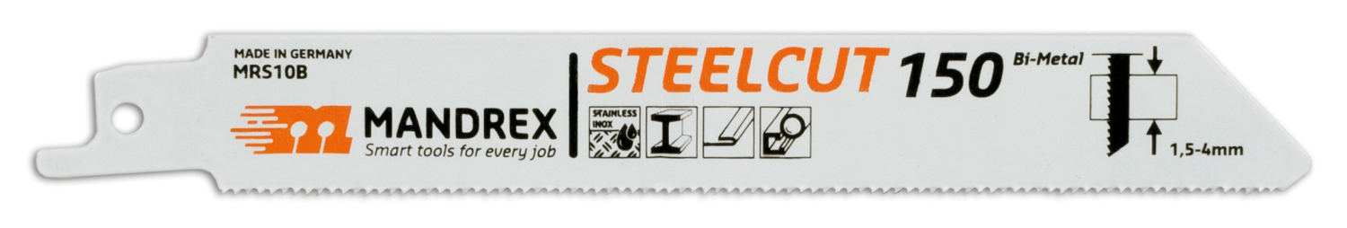 Steelcut Reciprozaagblad MRS10B 150mm fijn (2 st.)