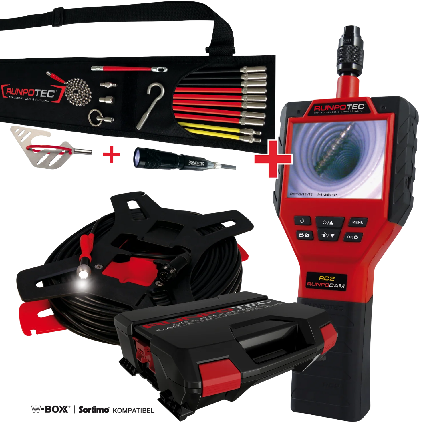RUNPO ACTIESET Inspectiecamera RC2 30m + Runposticks - Comfort Pakket.png