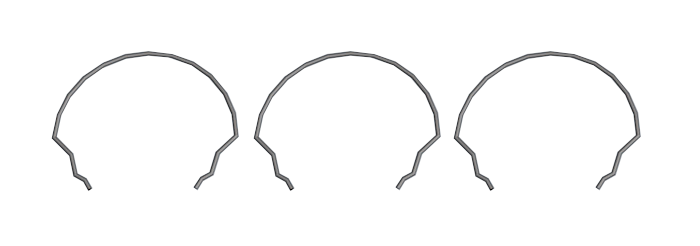 Set a 3 draadbeugels Cable Go