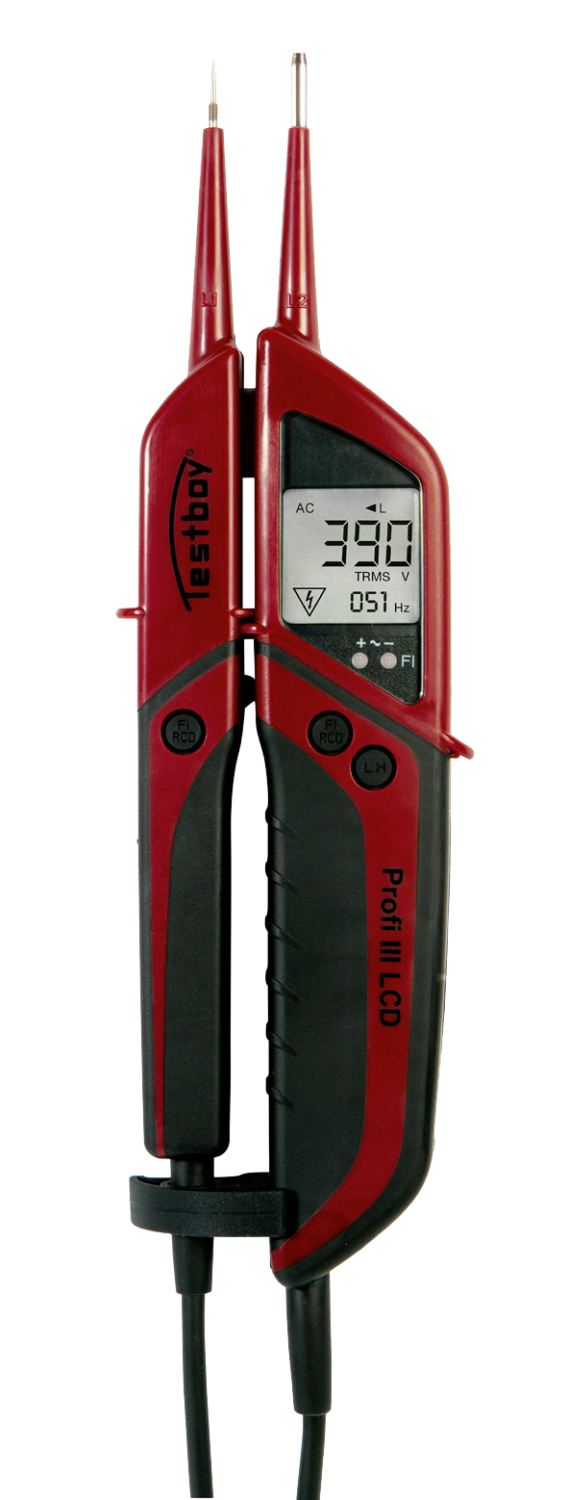 Tweepolige Spanningstester Profi III LCD