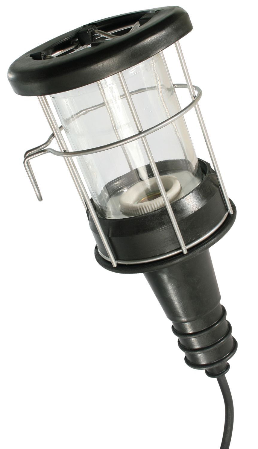 Looplamp IP20 100W 230V/16A met kabel H05RN-F 2×1,0 5m