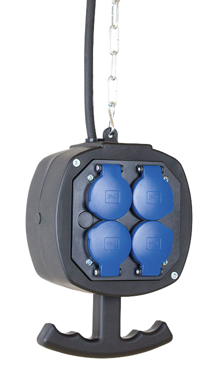 Hangverdeler 8x 230V/16A IP44 "ZUGSPITZE" H07RN-F 3G1,5 3m