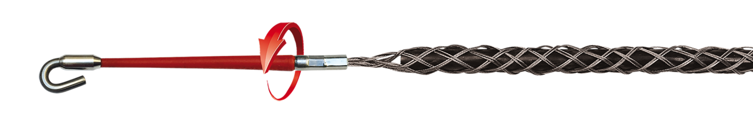 RVS Kabeltrekkous met haak 9-15mm