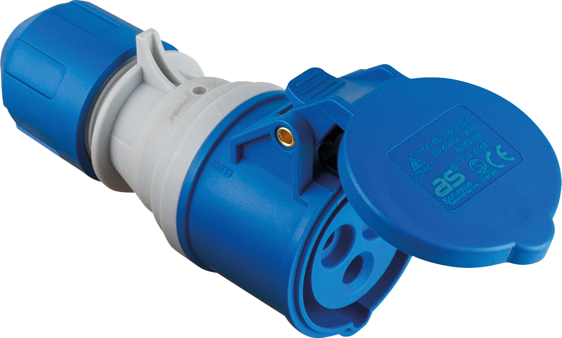 Camping CEE Powerlight Koppelcontactstop 230V/16A IP44 3-polig