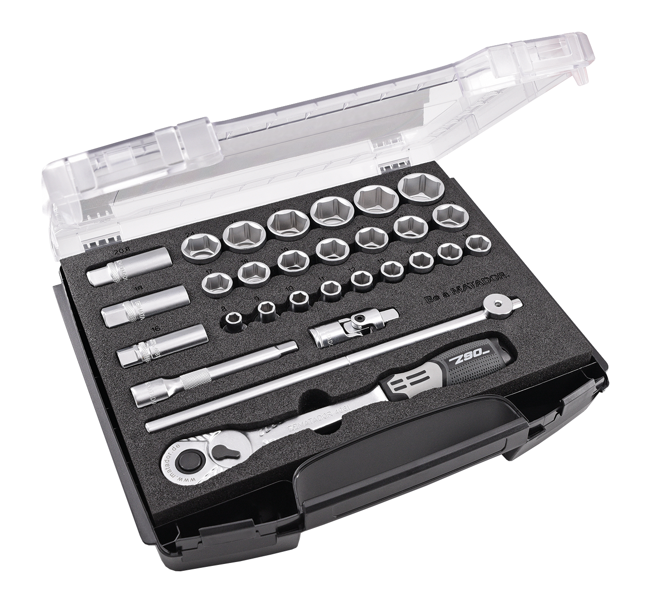 SmartyBox S4 1/2" Dopsleutelset 4-32mm, 29-delig