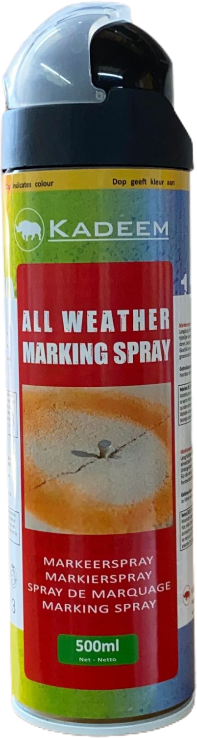 Markeerspray All Weather 500ml Zwart