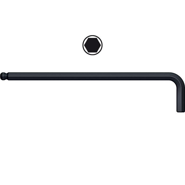 Inbussleutel Kogelkop 369B gezwart 2,5mm