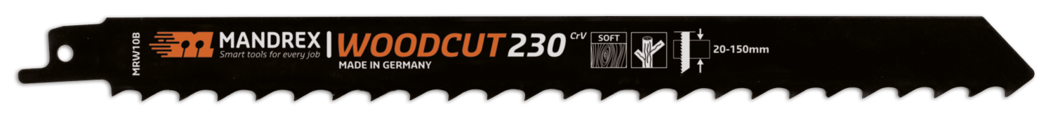 Woodcut Reciprozaagblad MRW10B 230mm ruwe snede (2 st.)