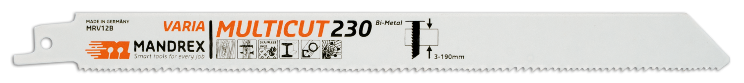 Multicut Varia Reciprozaagblad MRV12B 230mm (2 st.)
