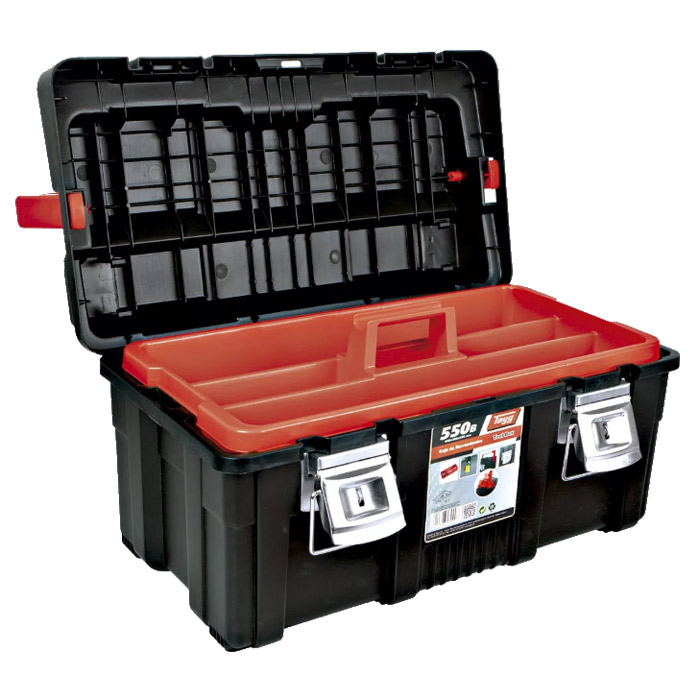 Gereedschapskoffer 550 - E Profi Zwart met Assortimentsdoos 550 x 300 x 275mm