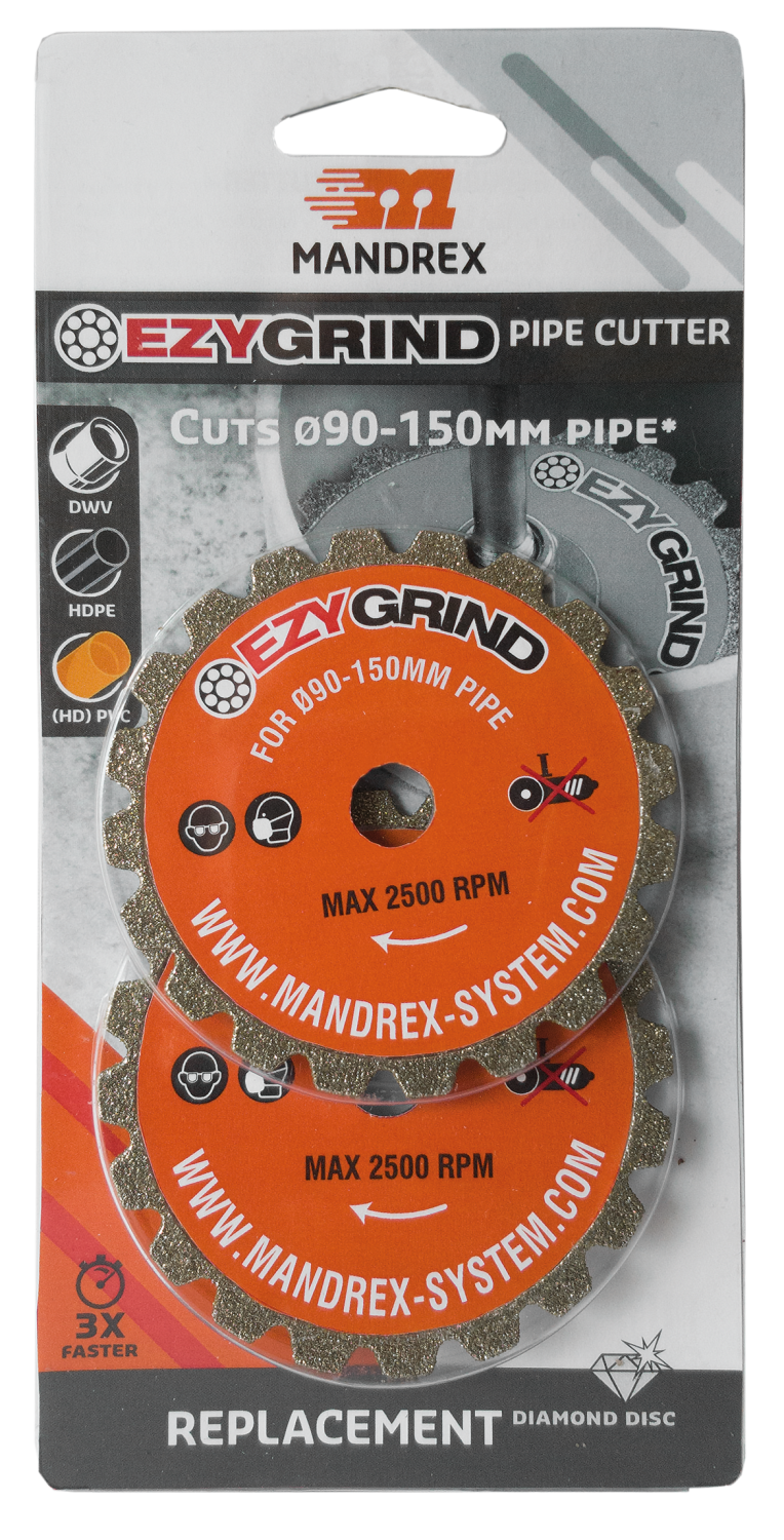 EzyGrind vervangende diamantschijven MEZG110B groot (2 stuks)