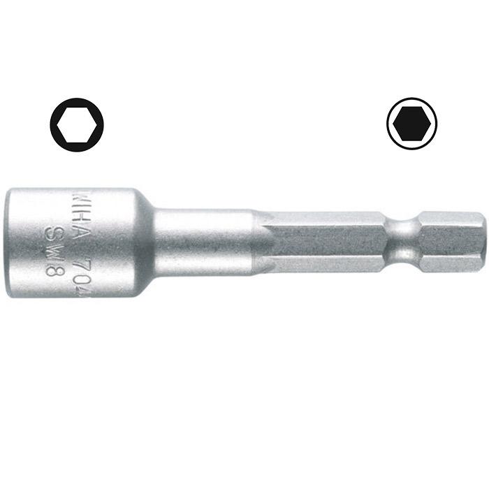 Magnetische Dopsleutelinzet 7044M 1/4" 10,0 x 55mm in blister