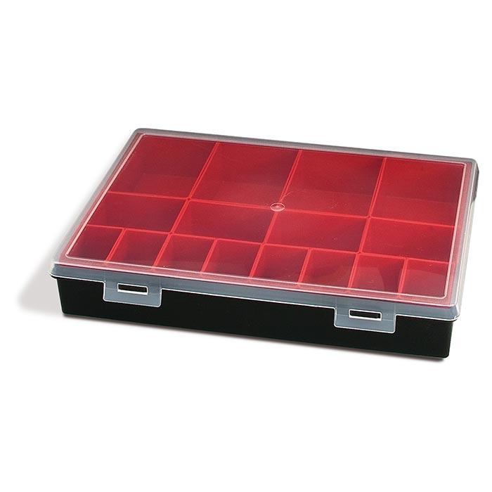 Assortimentsdoos Zwart met 16 Inzetbakjes 330/50/16 330 x 247 x 54mm