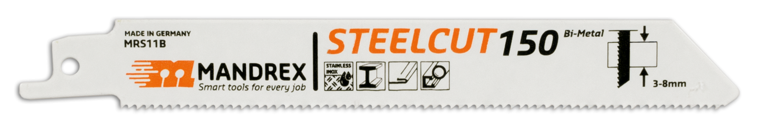 Steelcut Reciprozaagblad MRS11B 150mm grof (2 st.)