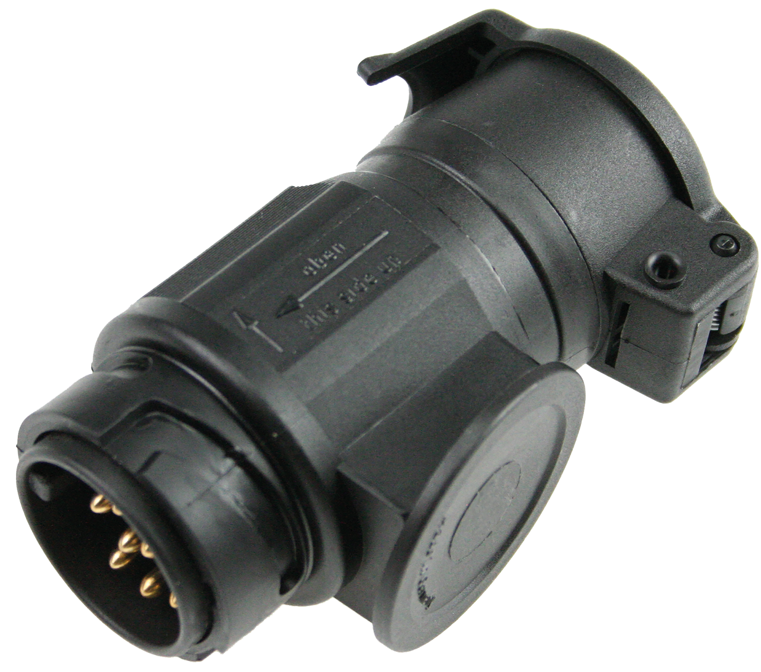 Camping Verloopadapter van 13-polig naar 7-polig 12V IP44