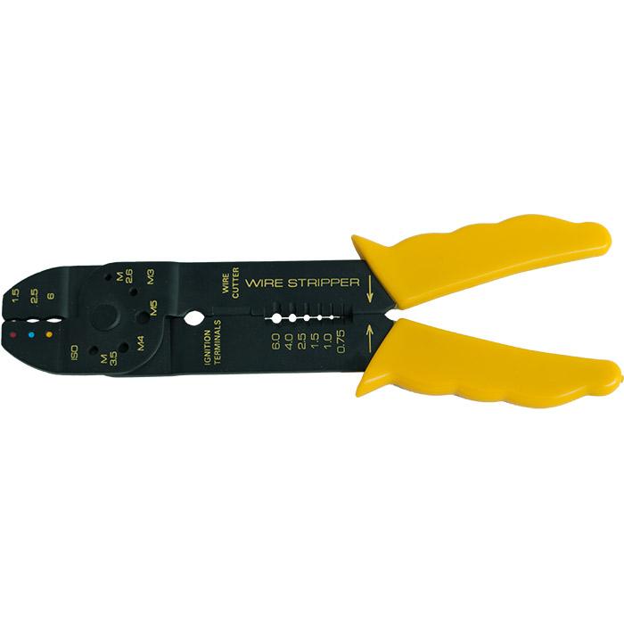 Krimptang geïsoleerde Kabelschoenen 0,5-6mm² met stripfunctie
