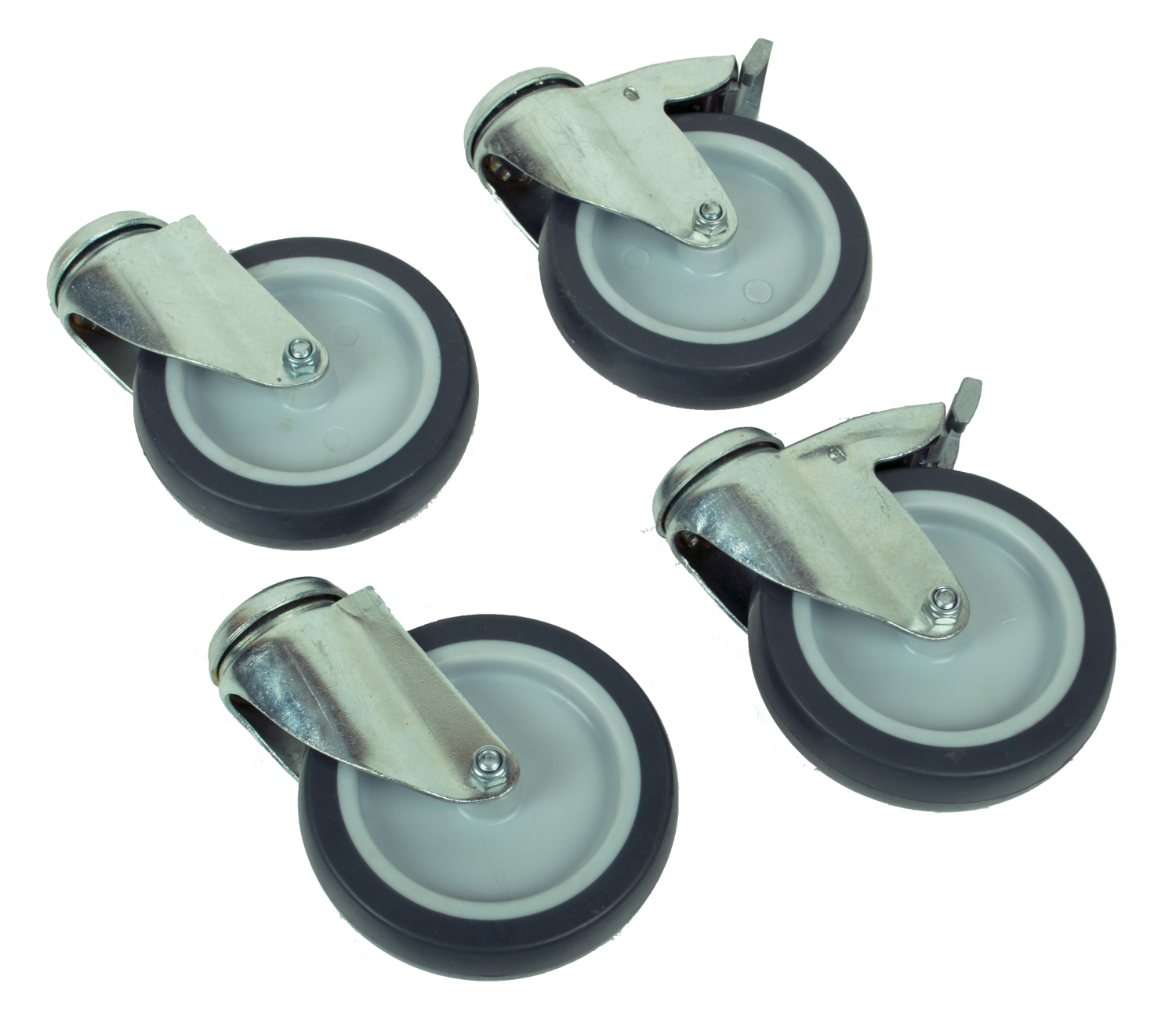 Set van 4 wielen Ø100mm