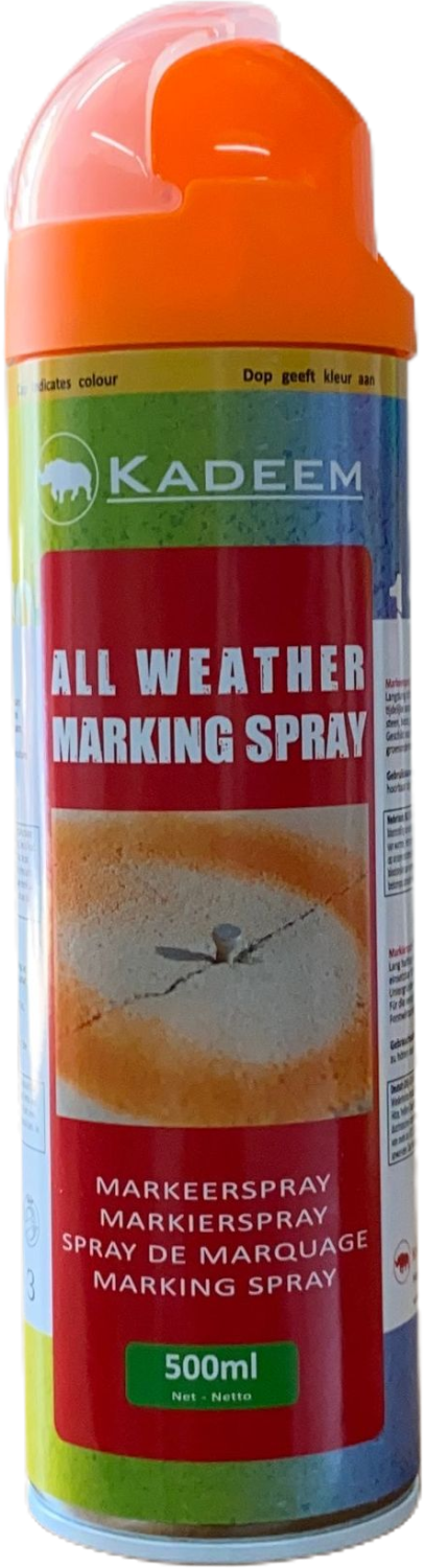Markeerspray All Weather 500ml Fluor Oranje