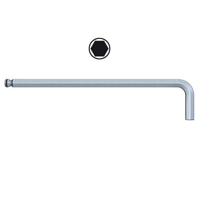 Inbussleutel Kogelkop MagicRing 369R mat verchroomd 10,0mm