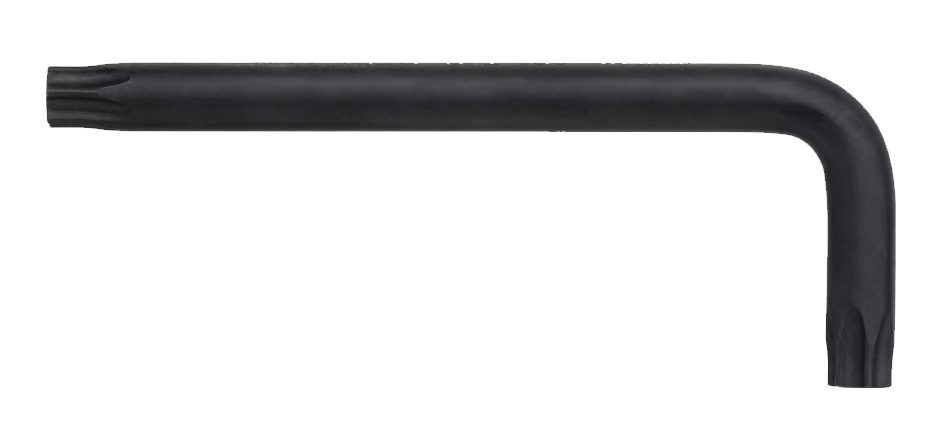 Korte TORXsleutel 363 gezwart T6