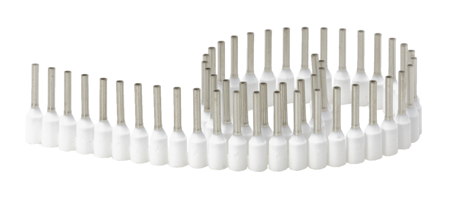 Adereindhulzen Wit 0,5 mm² (500st) tbv Quadro Magazijn 60150
