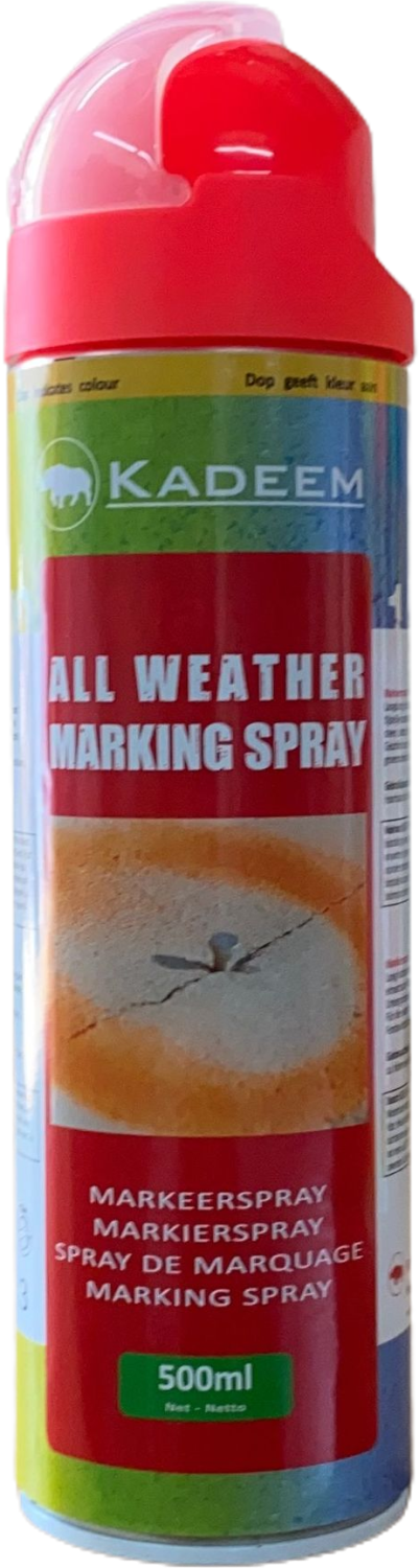 Markeerspray All Weather 500ml Fluor Rood