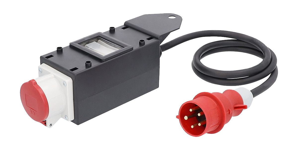 CEE MIXO Adapter 400V/32A IP44 5-polig SPREE met kabel H07RN-F 5G2,5 1,5m