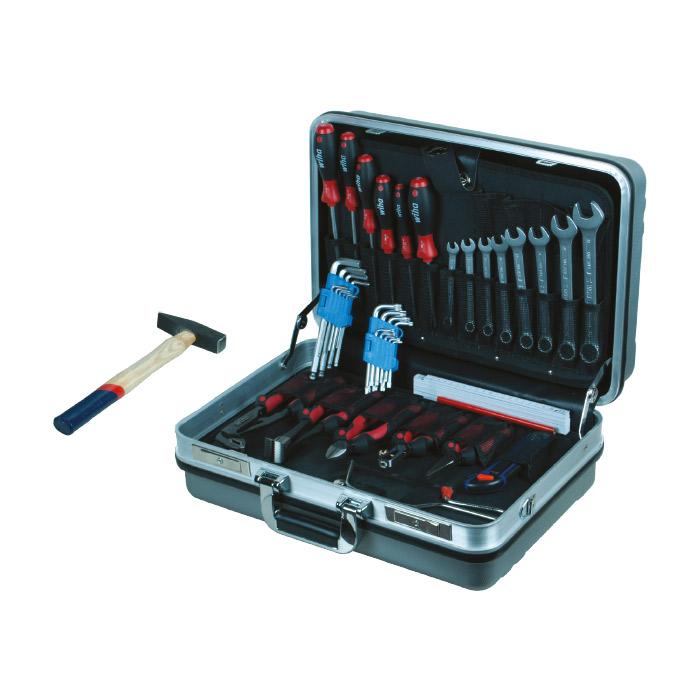 Gereedschapskoffer Grijs Installatie 45-delig