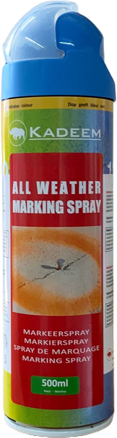 Markeerspray All Weather 500ml Fluor Blauw