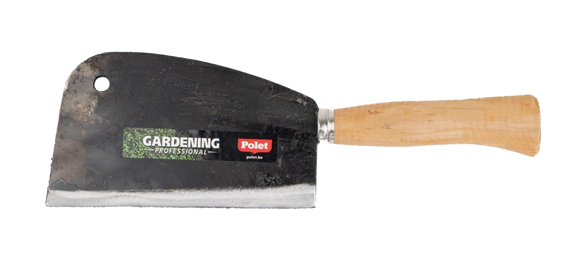 Stalen Kapmes met houten handvat 20cm