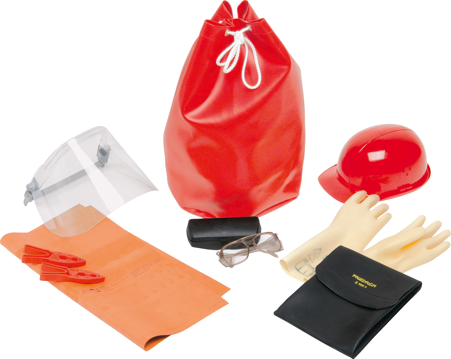 Veiligheidsuitrusting in buidel, 11-delig