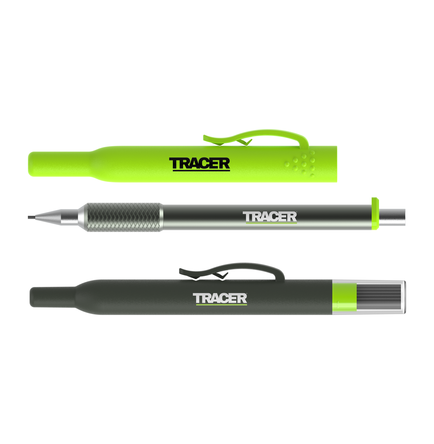 TRACER Precisie Markeerpotlood + Navulling zwart APPK1-PRO (24 stuks).png