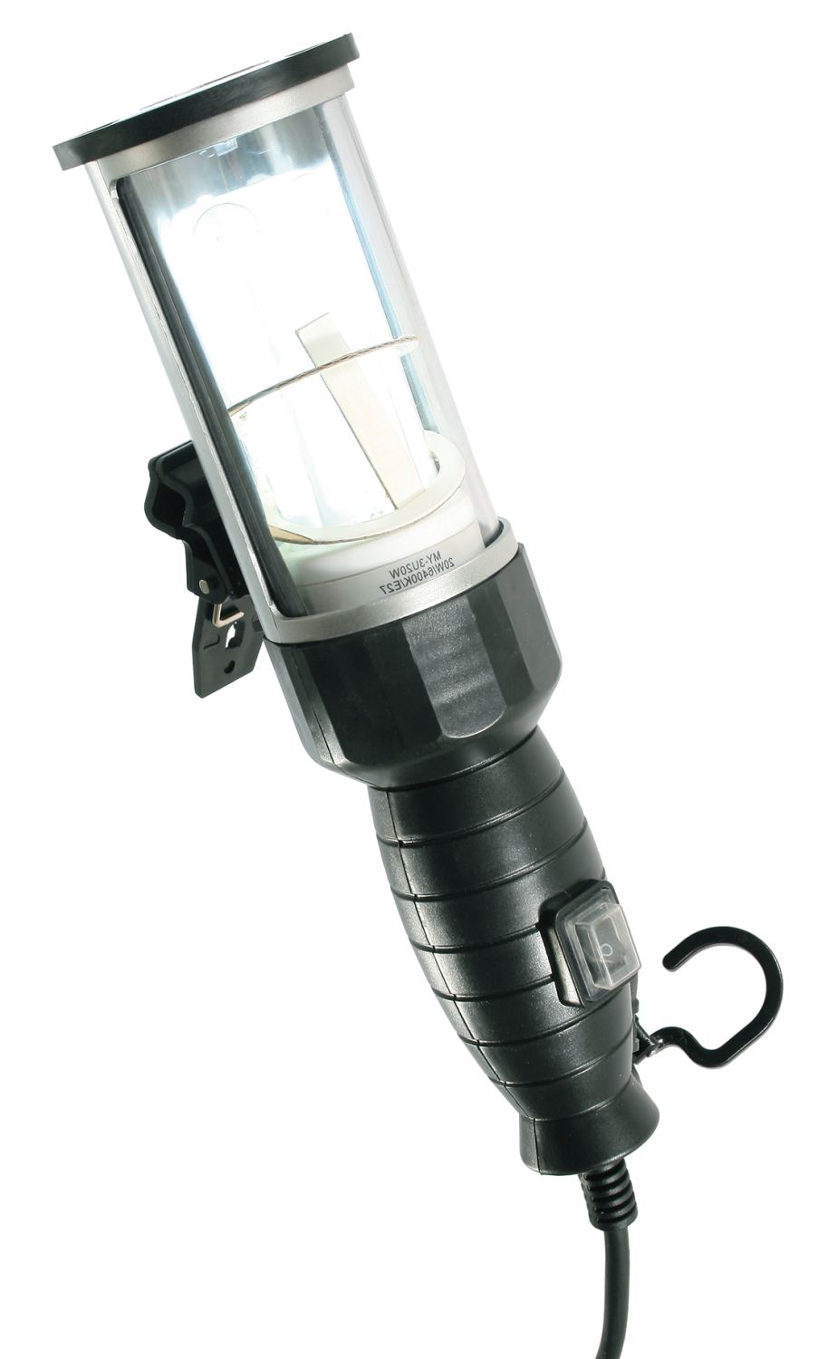 Energiebesparende Looplamp IP44 20W met kabel H05RN-F 2x1,0 5m